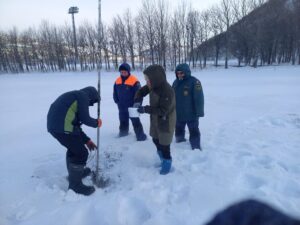 На озере Култучное взяты первые пробы донных отложений