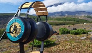 На Авачинском перевале установили аудиобеседку