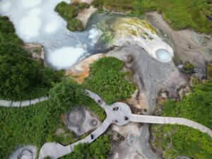 За камчатскими гейзерами будут следить сверху