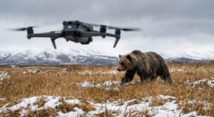 На Камчатке беспилотники начали охранять поселки от медведей